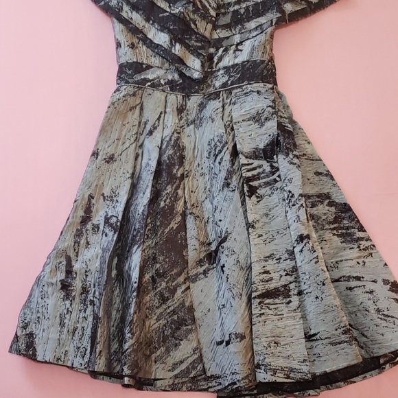 Silver & black Rafaelcennamo dress - Picture 3 of 5